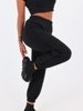Cotton Sweatpants With Quilted Trim | black B31