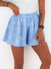 High-waisted cotton shorts denim color c303 k01