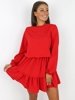 Ruffle Dress With Ruffles | red X181