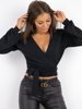 Sweater With Oversize Neckline | black A225