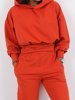 Sweatshirt Set Hoodie + Ribbed Trousers | orange A219