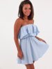Muślinowa sukienka hiszpanka baby blue b90 kk01